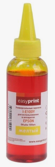 Чернила EasyPrint I-E100Y универсальные для принтеров Epson (100мл.) желтые