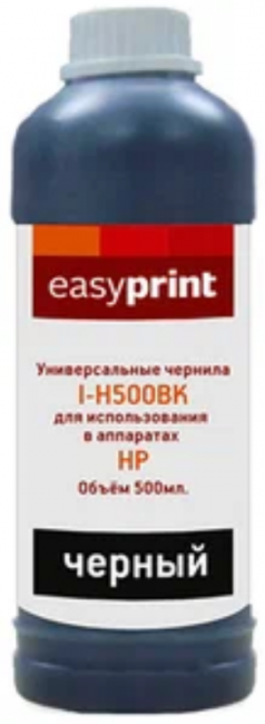 Чернила EasyPrint I-H500BK универсальные для принтеров HP и Lexmark (500мл.) черные