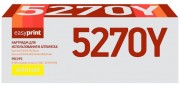 Лазерный картридж EasyPrint TK-5270Y для принтеров Kyocera ECOSYS P6230cdn, M6230cidn, M6630cidn, желтый, 6000 страниц