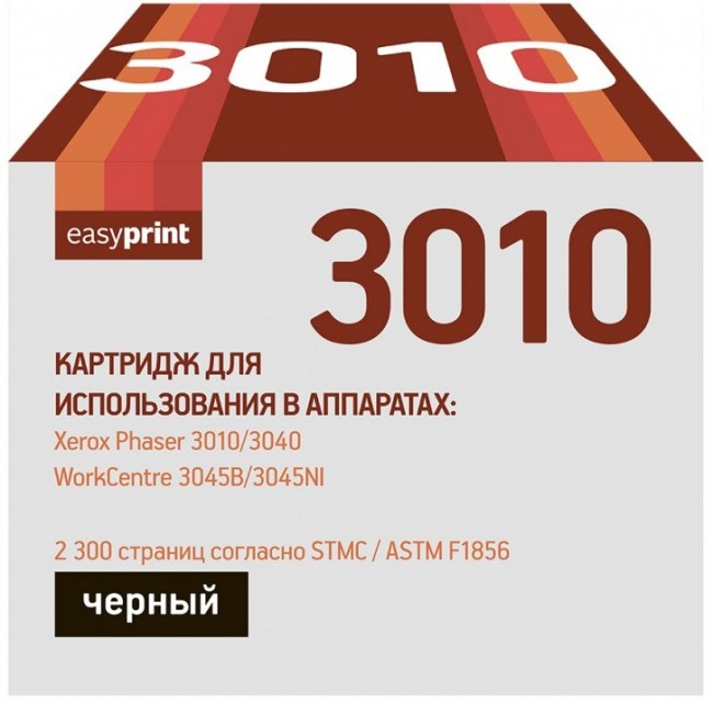 Лазерный картридж EasyPrint 106R02183 для принтеров Xerox Phaser 3010, 3040, WorkCentre 3045B, 3045NI, черный, 2300 страниц