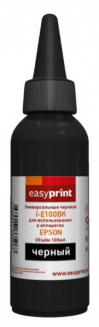 Чернила EasyPrint I-E100BK универсальные для принтеров Epson (100мл.) черные